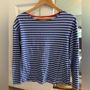 Johnie b (Boden) Long sleeve boat neck stripped tee. Size 15 - 16Y